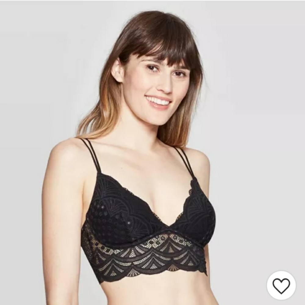 Auden Long Line Lace Bralette